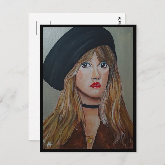 Die weiße Hexenmalerei von Alfred Fox Collvable Postkarte (Vorne/Hinten)