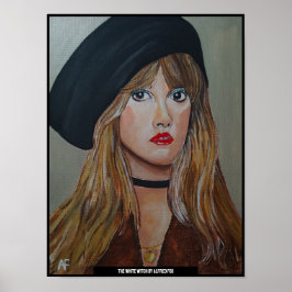 Die weiße Hexenmalerei von Alfred Fox Poster