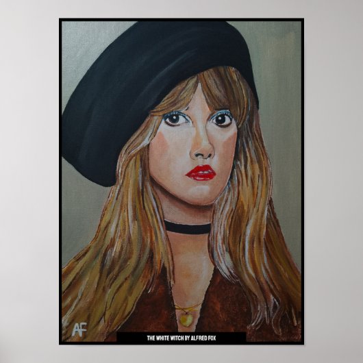 Die weiße Hexenmalerei von Alfred Fox Poster (Vorne)