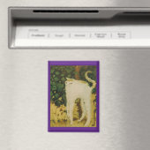 Die weiße Katze, Bonnard,  Magnet (In Situ (Geschirrspüler))