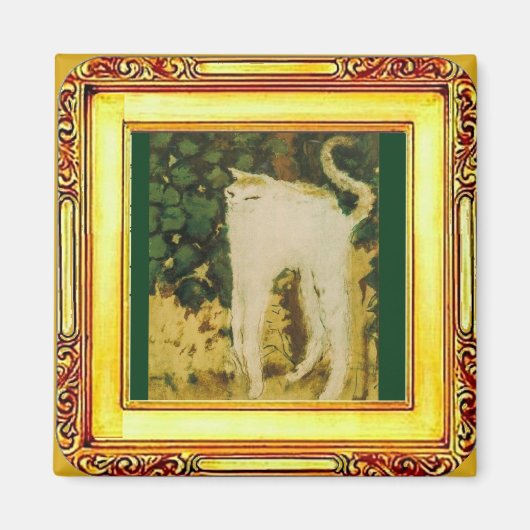 Die weiße Katze, Bonnard Magnet (Vorne)