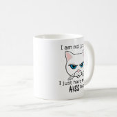 Die weiße Katze im Gesicht ruhen - Vorteile PACR Kaffeetasse (VorderseiteRechts)