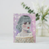 Die weiße Königin Postkarte (Stehend Vorderseite)