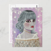 Die weiße Königin Postkarte (Vorne/Hinten)