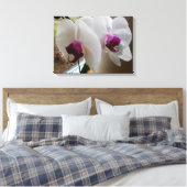 DIE WEISSE ORCHID-Leinwand Leinwanddruck (Insitu (Schlafzimmer))