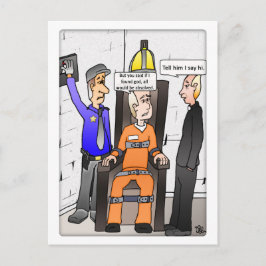 Die weiße Postkarte gefunden