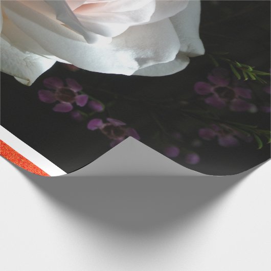 Die weiße Rose Geschenkpapier (Ecke)