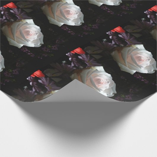 Die weiße Rose Geschenkpapier (Ecke)