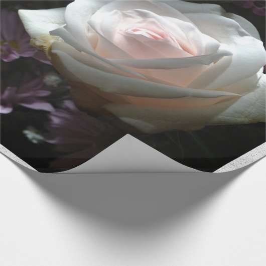 Die weiße Rose Geschenkpapier (Ecke)