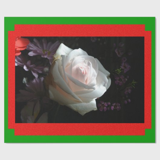 Die weiße Rose Geschenkpapier (Flach)