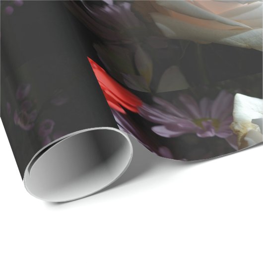 Die weiße Rose Geschenkpapier (Rolleneckpunkt)