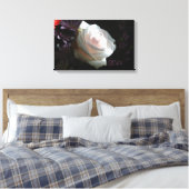 Die weiße Rose Leinwanddruck (Insitu (Schlafzimmer))