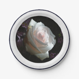 Die weiße Rose Pappteller