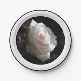 Die weiße Rose Pappteller