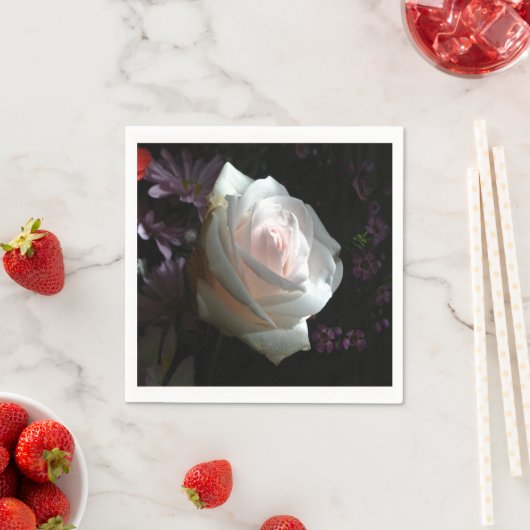 Die weiße Rose Serviette (Beispiel)