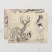 Die weiße Schlange + Vanitas - Postkarte (Vorne/Hinten)