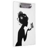 Die weiße Schmetterlingsfrau Klemmbrett (Rechts)