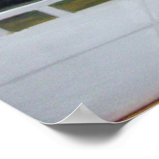 Die weiße Statue Poster (Ecke)