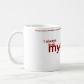 Die weiße Tasse des Keno-Süchtigen (Links)