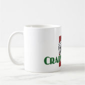 Die weiße Tasse des Mist-Süchtigen (Links)