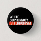 Die weiße Vorherrschaft ist der rechteckige Aufkle Button (Vorderseite)