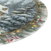 Die weiße Weihnachtszeit Schneidebrett (Ecke)