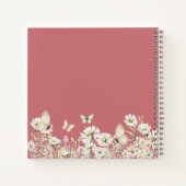 Die Weiße Wildblume überrascht 50. Geburtstag Notizblock (Rückseite)