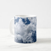 Die weiße Wolke gegen den blauen Himmel Kaffeetasse (Vorderseite Links)