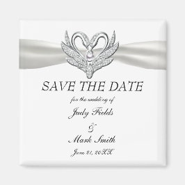 Die weißen Flachbildschirme-Silberschwänze speiche Magnet