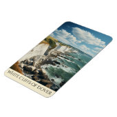 Die weißen Klippen Zeichnend | Dover Magnet (Linke Seite)