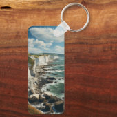 Die weißen Klippen Zeichnend | Dover Schlüsselanhänger (Rückseite)
