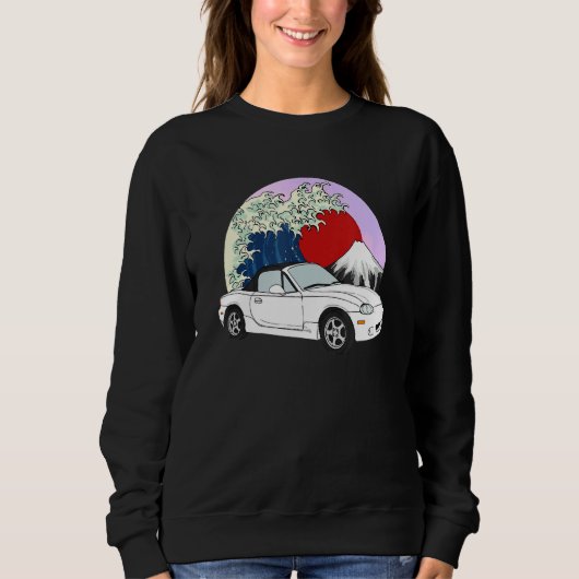 Die weißen NBSS-Roadster schwarzen Sofas oben Sweatshirt (Vorderseite)