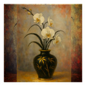 Die weißen Orchideen in der Erholung Poster (Vorderseite)