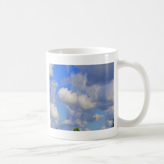 Die weißen Wellen im Himmel Kaffeetasse (Rechts)