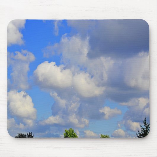 Die weißen Wellen im Himmel Mousepad (Vorne)