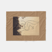 Die weißen Wölfe Fleecedecke (Vorderseite (Horizontal))