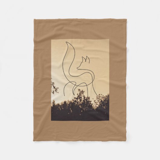 Die weißen Wölfe Fleecedecke (Vorderseite)