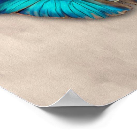 Die weit verbreitete Waldschmetterlinge Poster (Ecke)