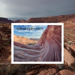 Die Welle, Coyote Bluffs, Vermillion Cliffs, AZ Postkarte