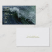 Die Welle der Natur Visitenkarte (Vorne/Hinten)