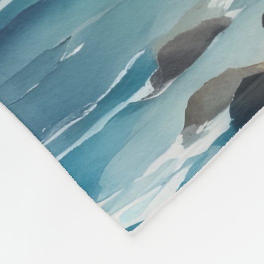 Die Welle Fleecedecke (Ecke)