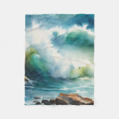 Die Welle Fleecedecke (Vorderseite)