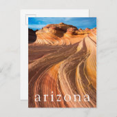 Die Welle in Arizona Postkarte (Vorne/Hinten)