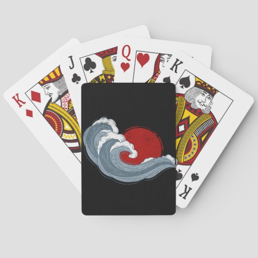 Die Welle Kanagawas Spielkarten (Rückseite)