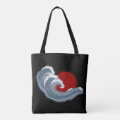 Die Welle Kanagawas Tasche (Rückseite)