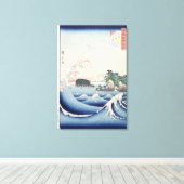 Die Welle Leinwanddruck (Insitu (Holzboden))