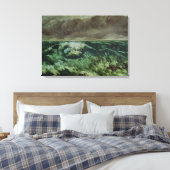 Die Welle nach 1870 Leinwanddruck (Insitu (Schlafzimmer))