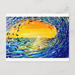 Die Welle Postkarte