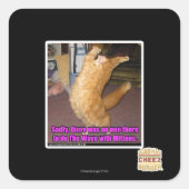 Die Welle Quadratischer Aufkleber (Vorderseite)