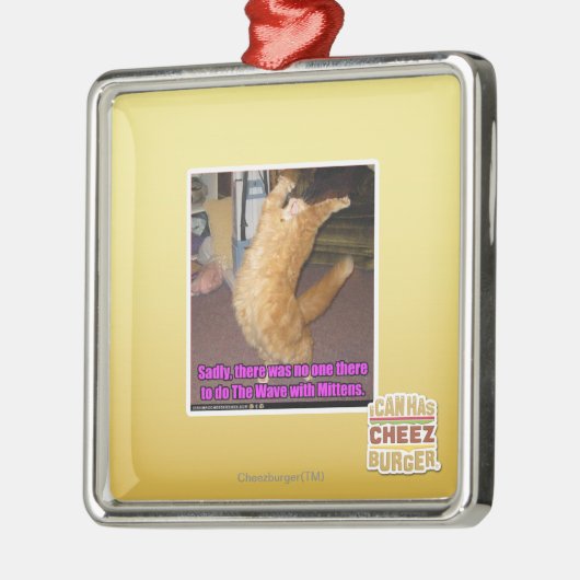 Die Welle Silbernes Ornament (Links)